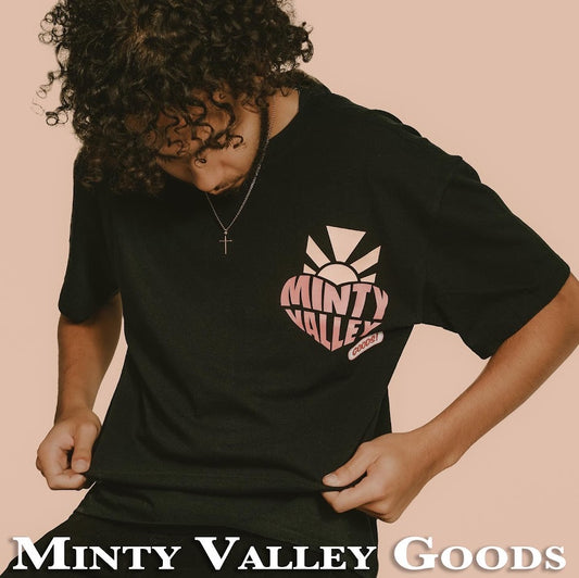 Minty Valley Logo Tee - Black